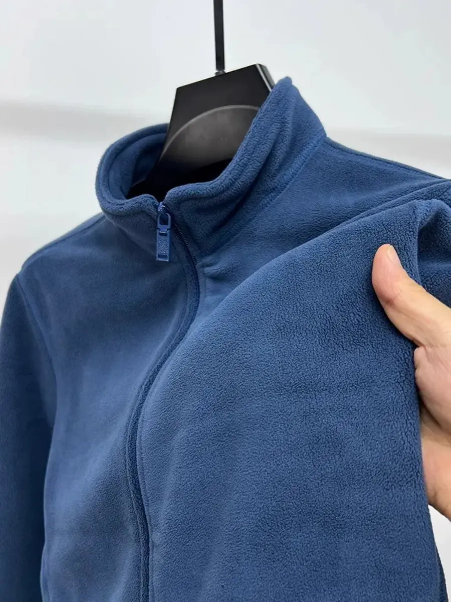 Double-Sided Fleece Winter Warm Casual Stand Collar Jacket