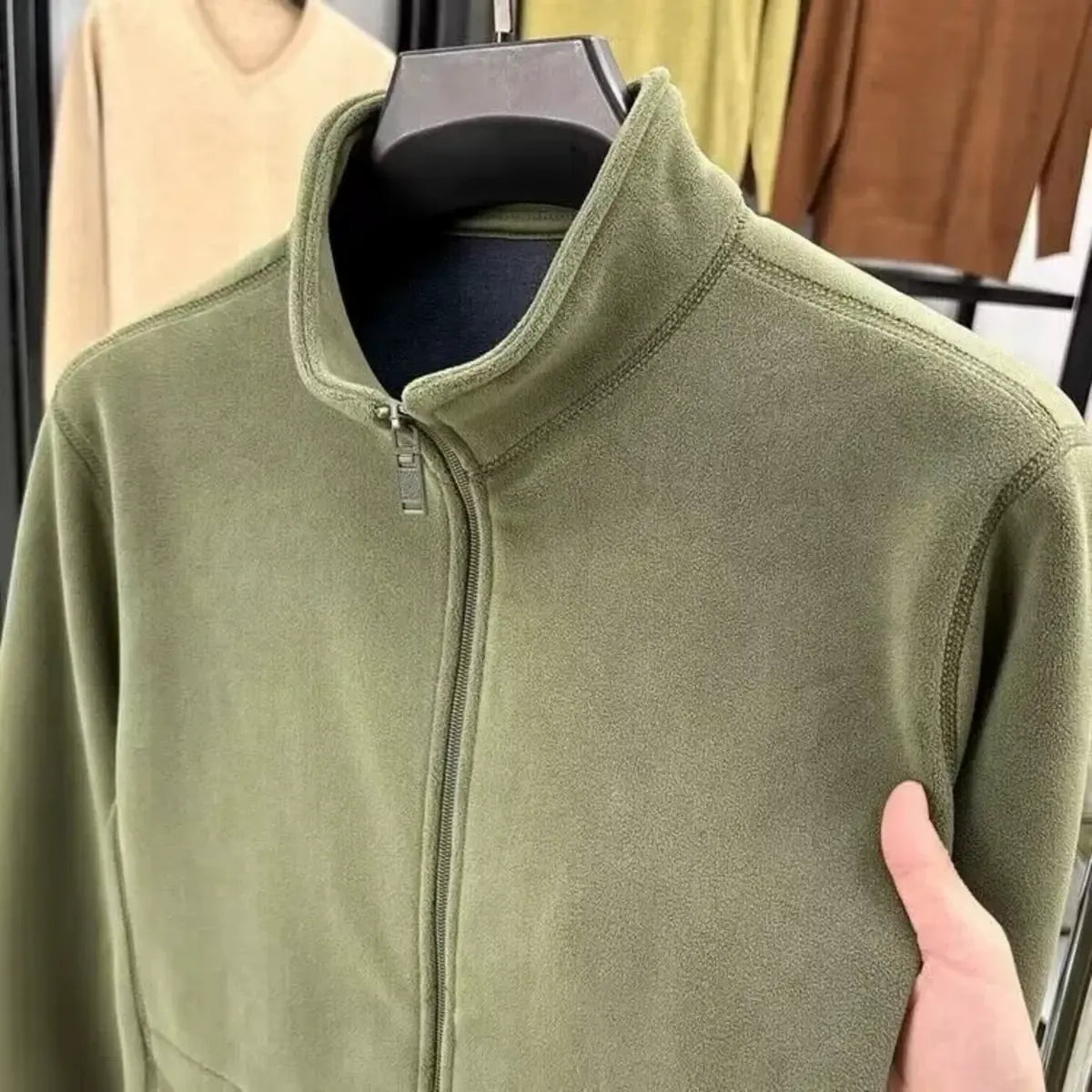 Double-Sided Fleece Winter Warm Casual Stand Collar Jacket