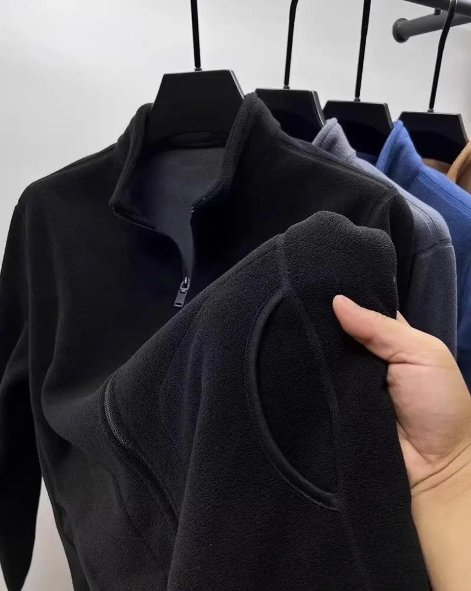 Double-Sided Fleece Winter Warm Casual Stand Collar Jacket