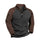 Warm Color-Block Stand Collar Pullover Fleece Zip-Up Sweatshirt