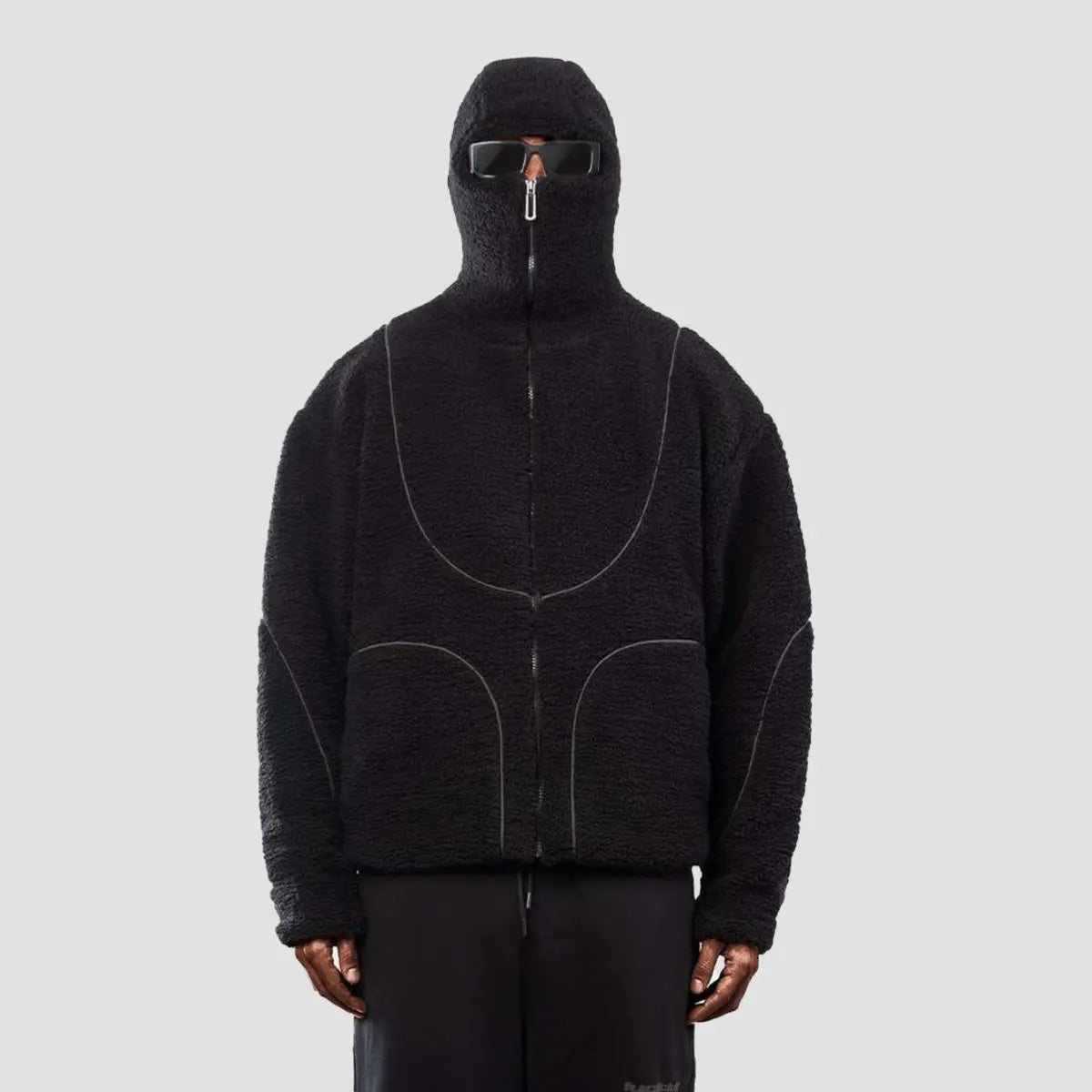 Fleece-Lined Windproof Thermal Zip-Up Hoodie