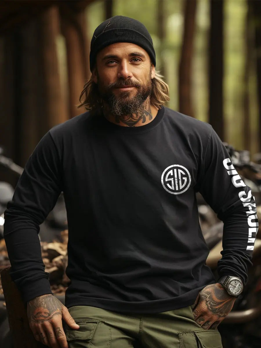 Sig Sauer Printed Long Sleeve Men's T-shirt
