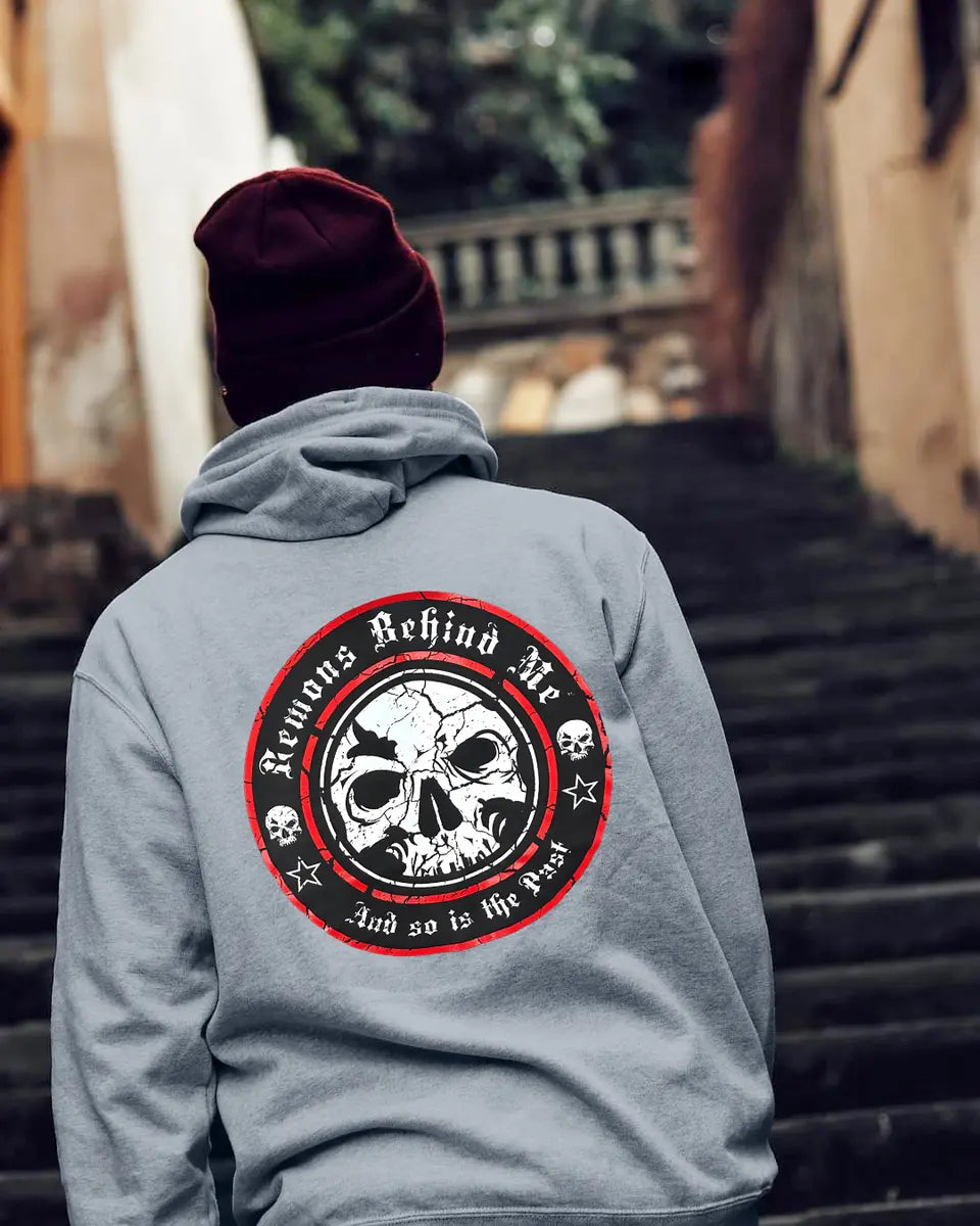 Demons Behind Me And So Is The Past Printed Fleece-lined Unisex Hoodie