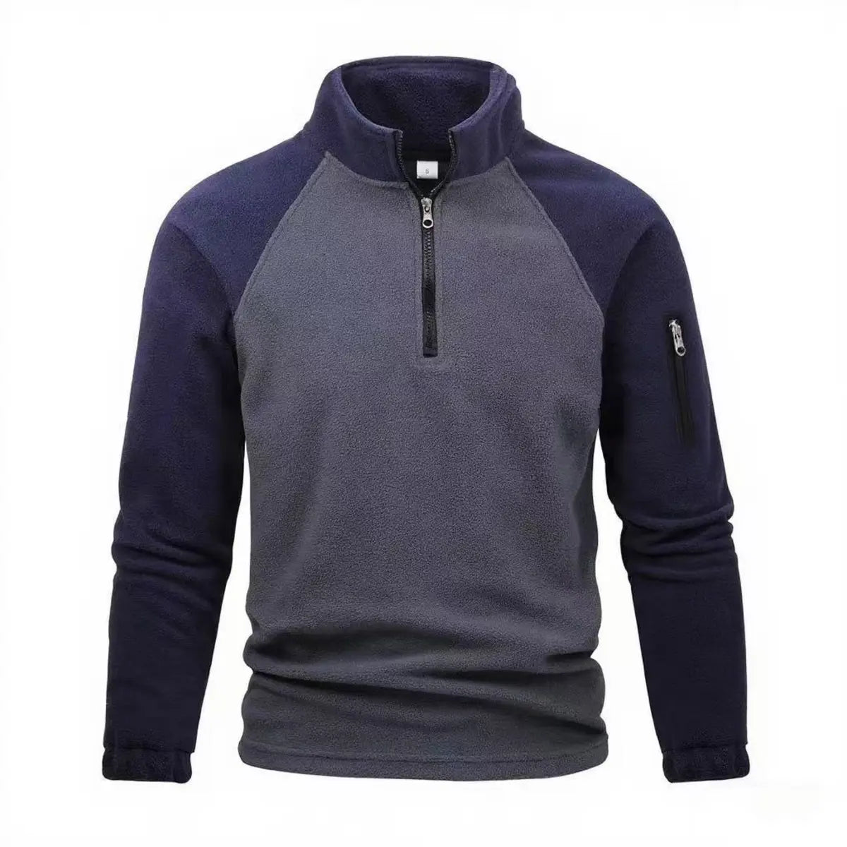 Tactical Fleece Thickened Fleece Pullover Zipper Sweatshirt