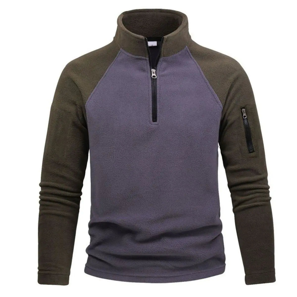 Tactical Fleece Thickened Fleece Pullover Zipper Sweatshirt