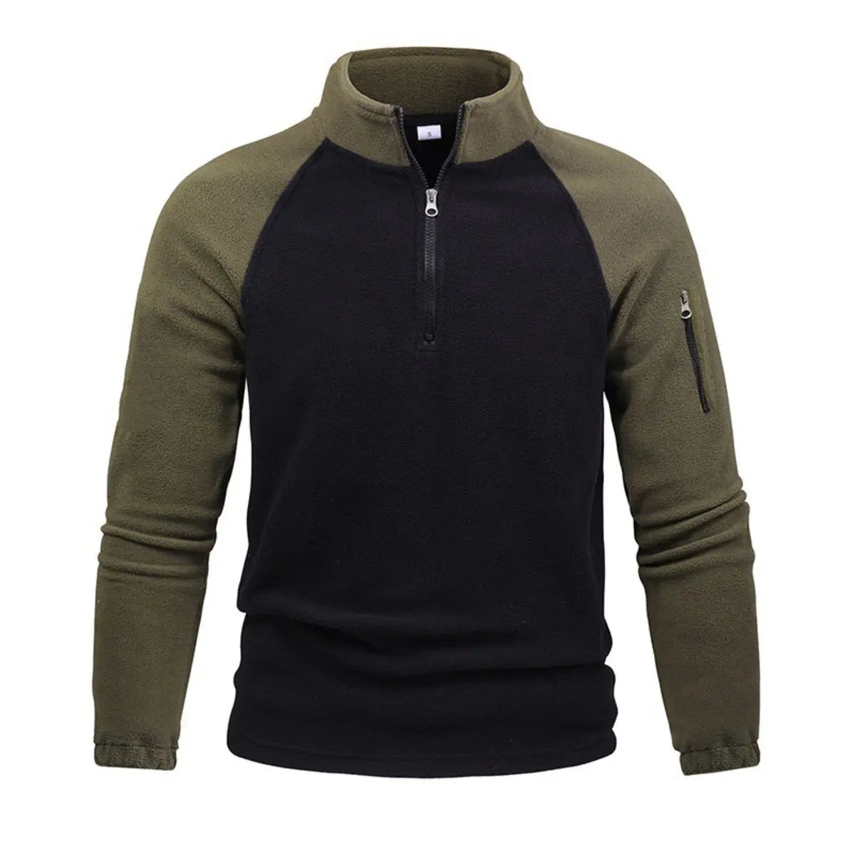 Tactical Fleece Thickened Fleece Pullover Zipper Sweatshirt