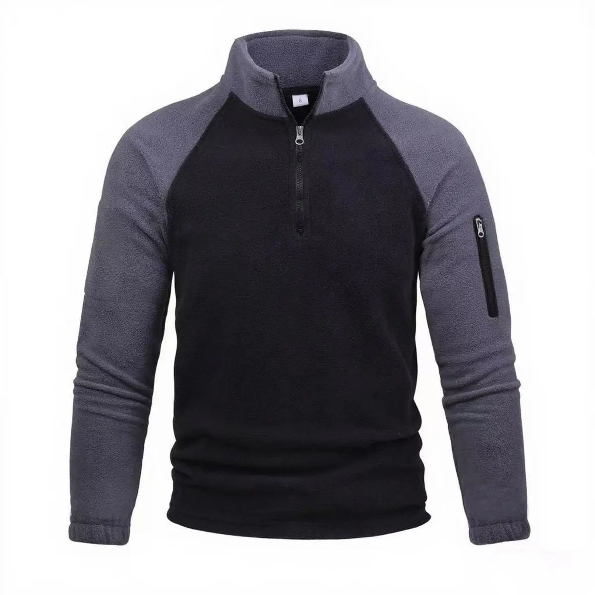 Tactical Fleece Thickened Fleece Pullover Zipper Sweatshirt