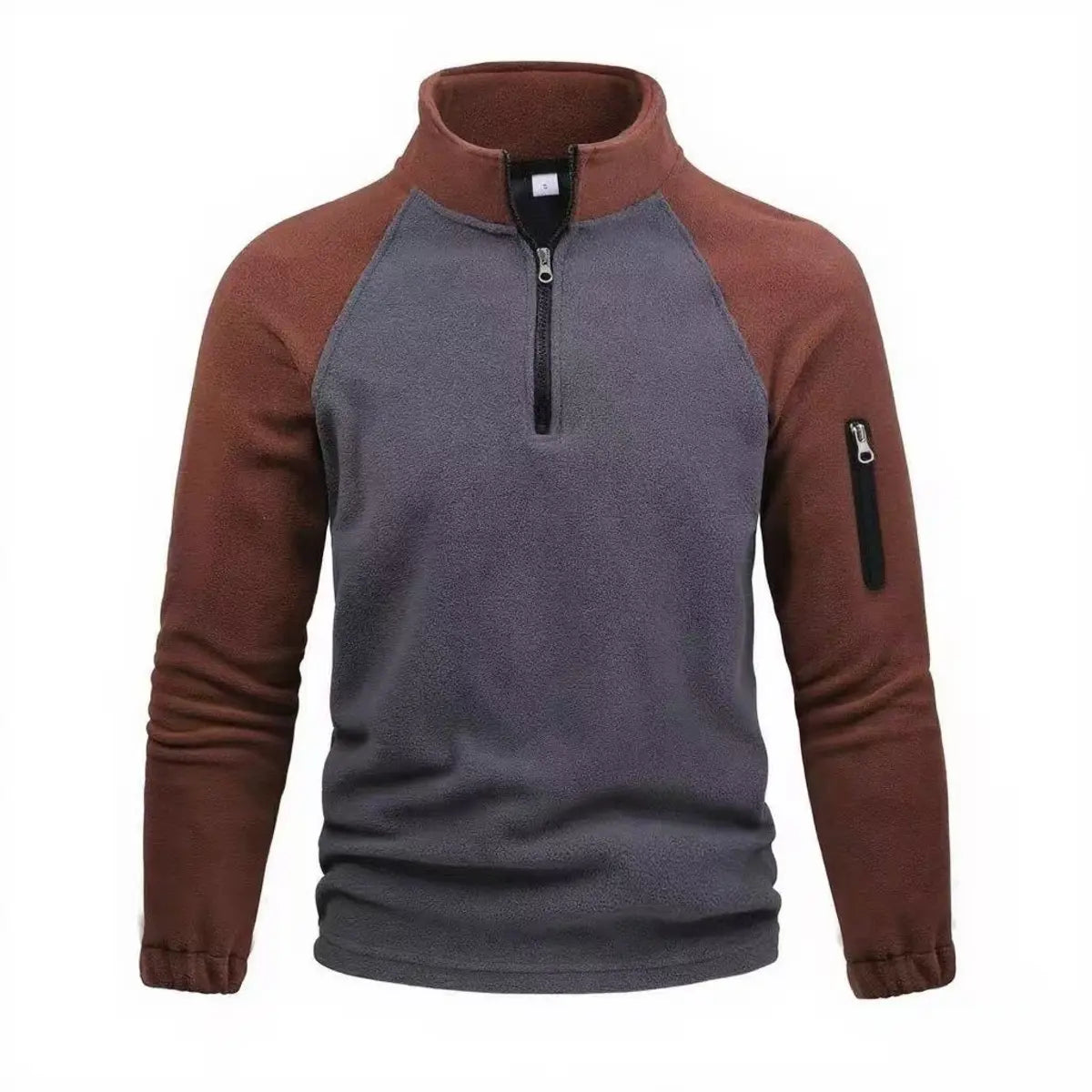 Tactical Fleece Thickened Fleece Pullover Zipper Sweatshirt