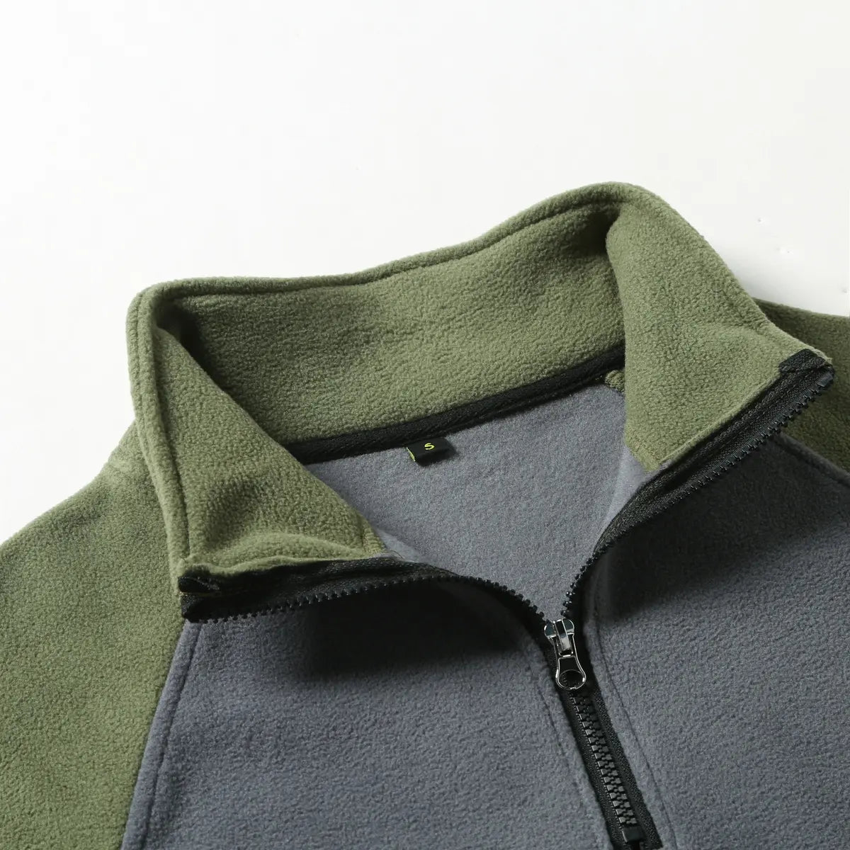 Tactical Fleece-Lined Thermal Pullover Zipper Sweatshirt