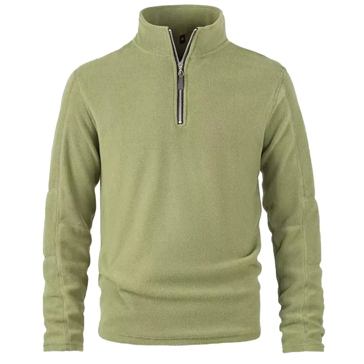 Fleece-Lined Winter Warmth Pullover Zipper Sweatshirt