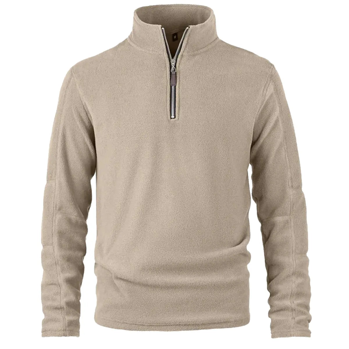 Fleece-Lined Winter Warmth Pullover Zipper Sweatshirt