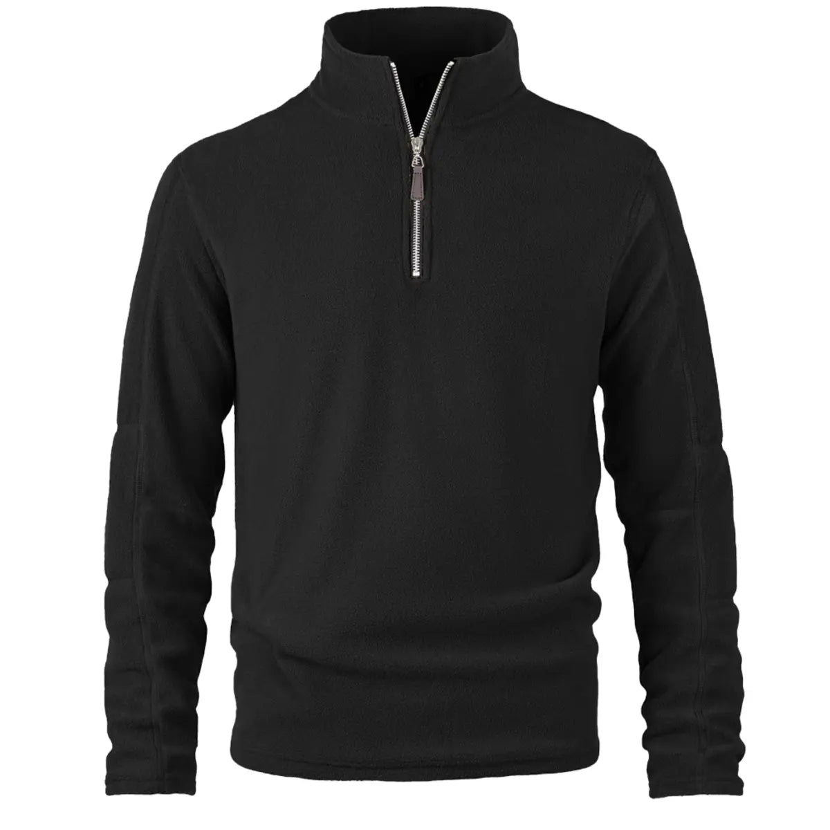 Fleece-Lined Winter Warmth Pullover Zipper Sweatshirt