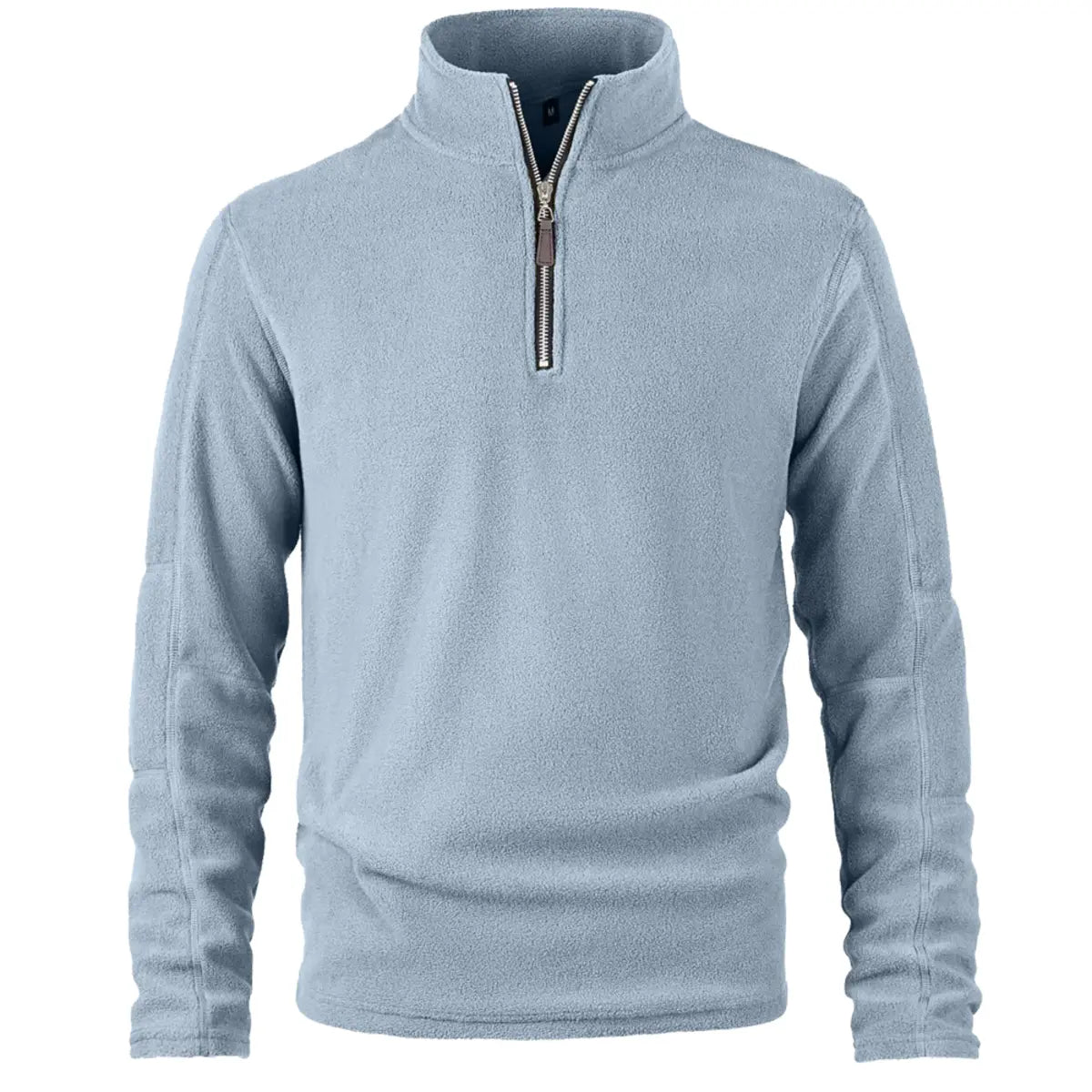 Fleece-Lined Winter Warmth Pullover Zipper Sweatshirt