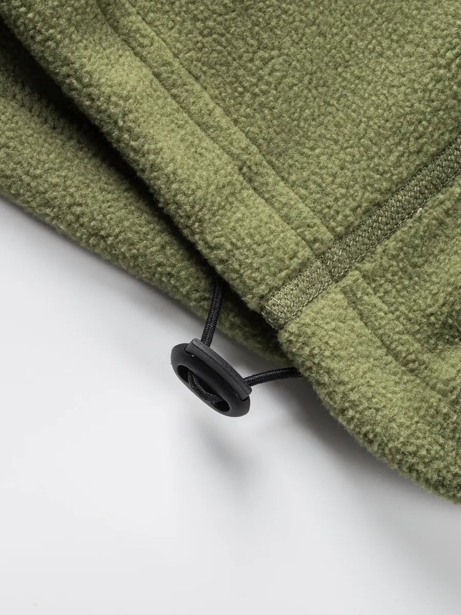 Fleece-Lined Winter Warmth Pullover Zipper Sweatshirt