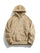 Solid-Color Reversible Fleece-Lined Hoodie for Fall and Winter