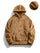 Solid-Color Reversible Fleece-Lined Hoodie for Fall and Winter