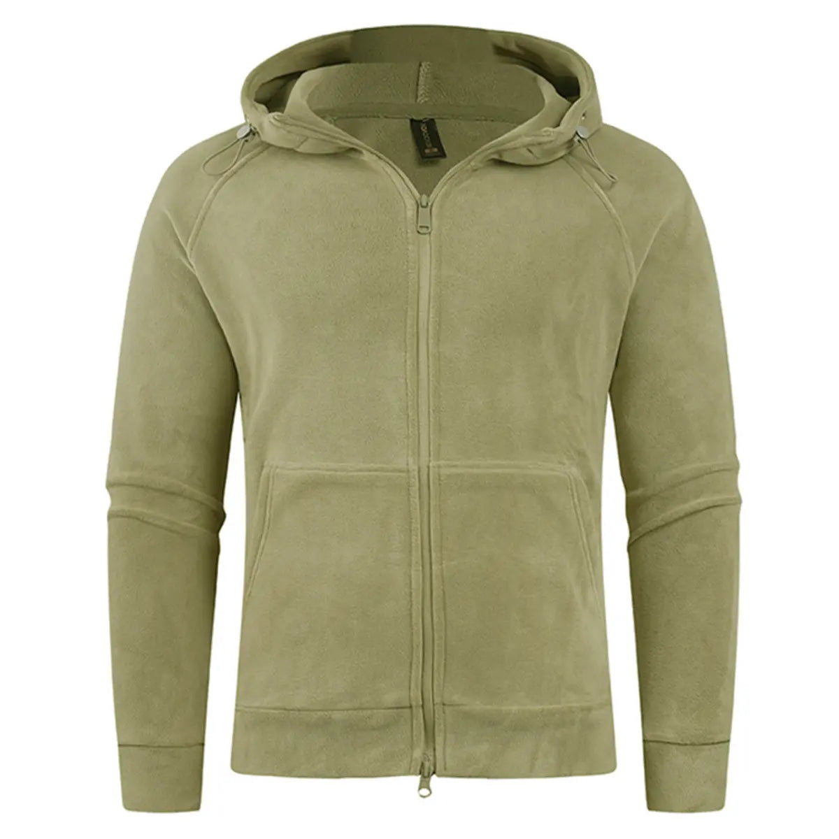 Double-Sided Fleece Casual Zipper Hoodie