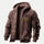 DeWalt Printed Zippered Hooded Fleece Cardigan