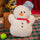Snowman Merry Christmas Cuddly Pillow