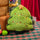 Green Christmas Tree Merry Christmas Cuddly Pillow