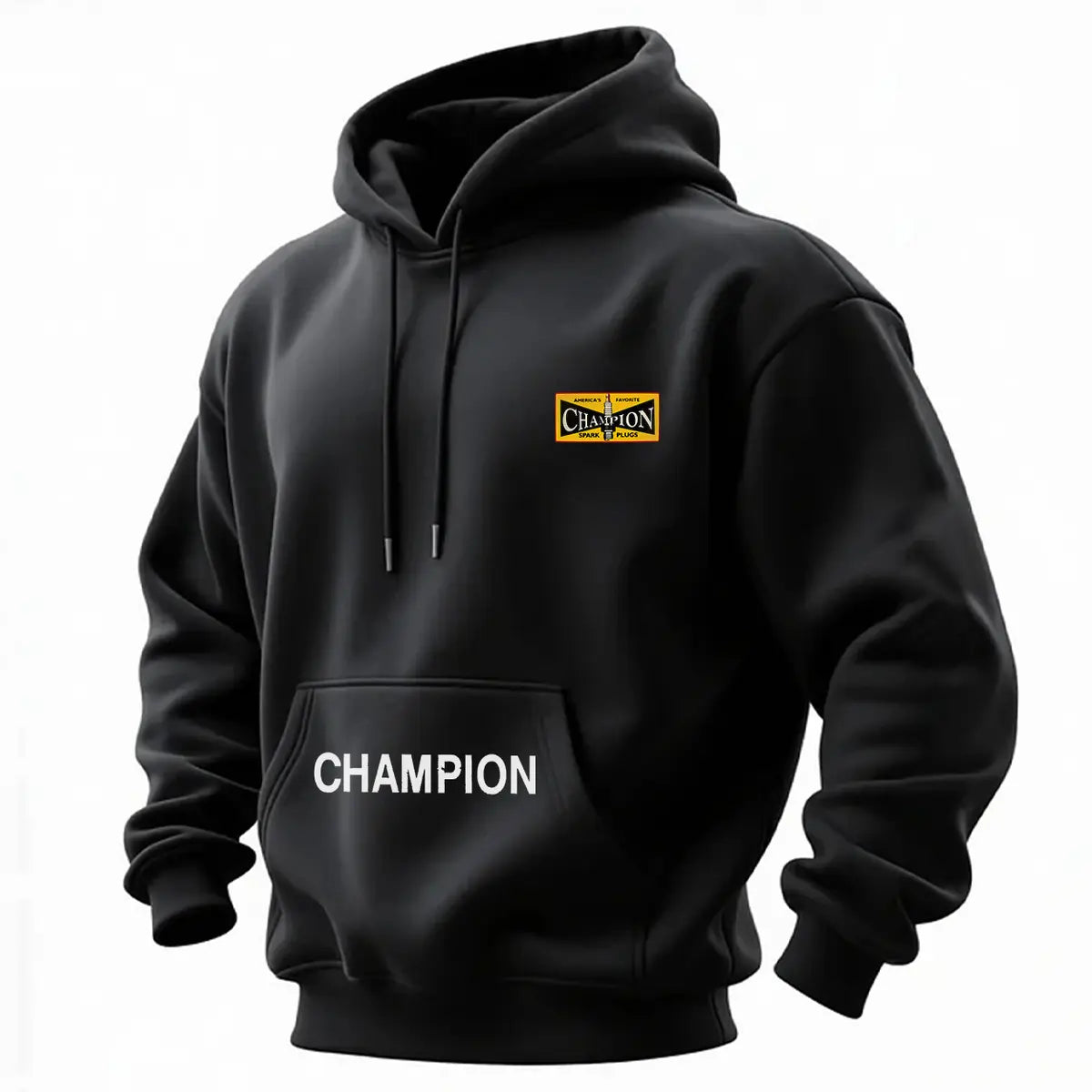 Champion Spark Plug Printed Fleece-lined Unisex Hoodie