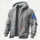 Husqvarna Printed Zippered Hooded Fleece Cardigan