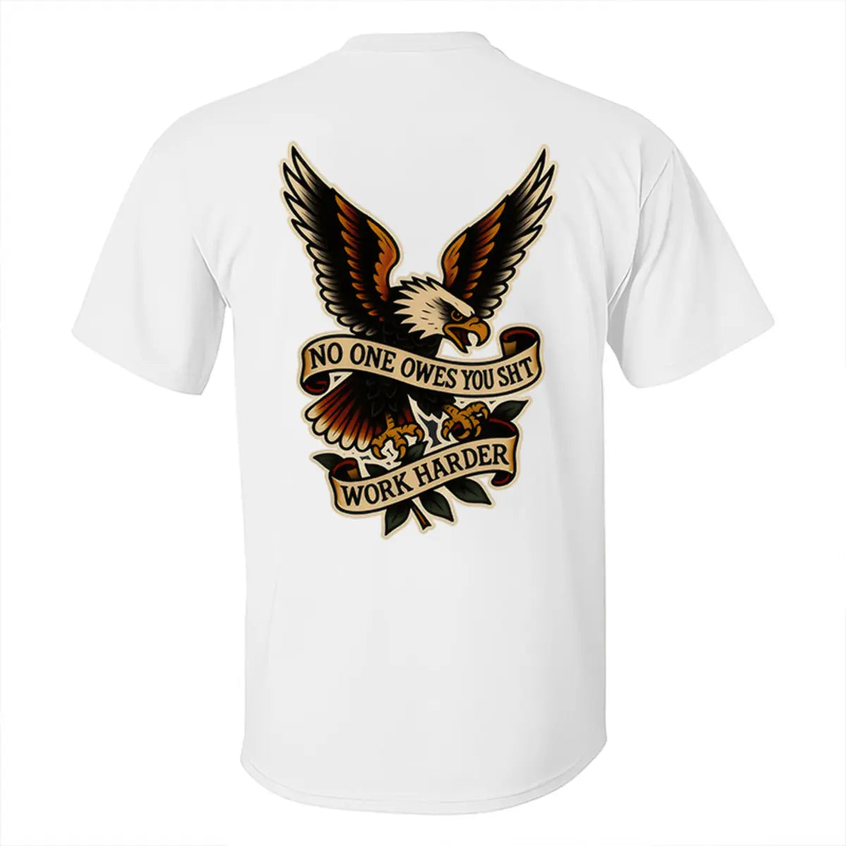 No One Owes You S Work Harder Printed Men's T-Shirt