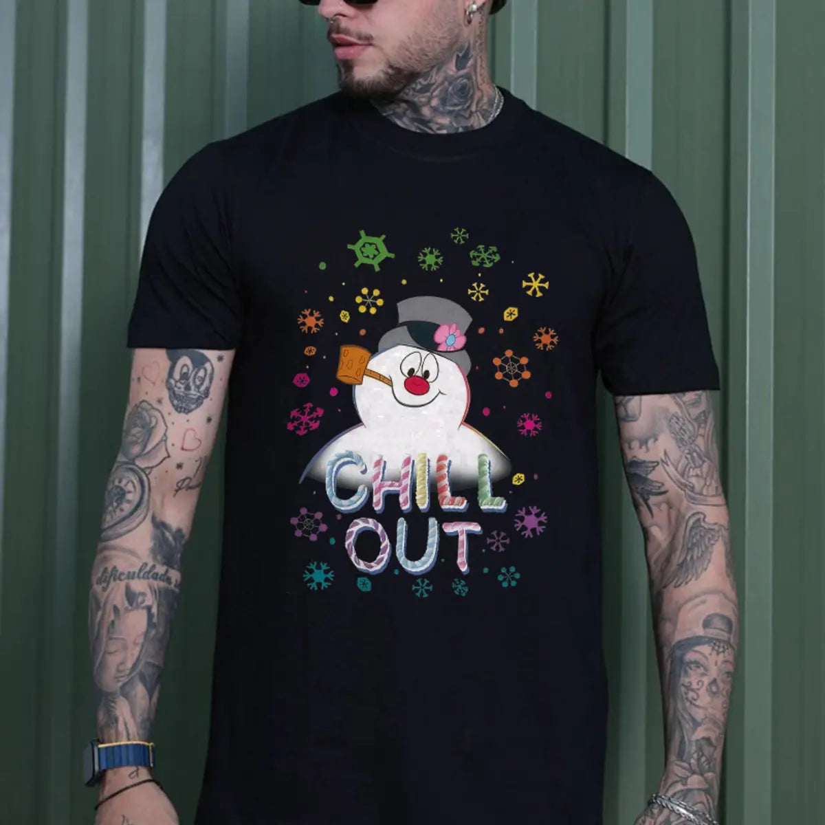 The Snowman Chill Out Printed Men's T-Shirt