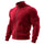 Solid Color Fleece-Lined Winter Warm Pocket Men's Zipper Jacket