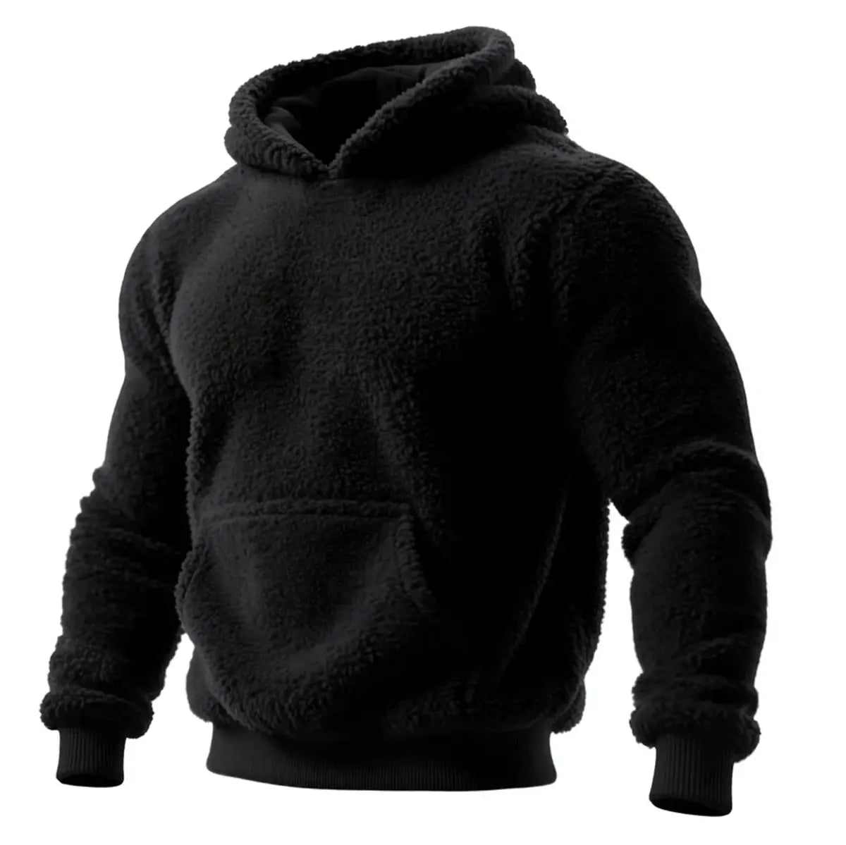 Solid Color Fleece-lined Unisex Hoodie