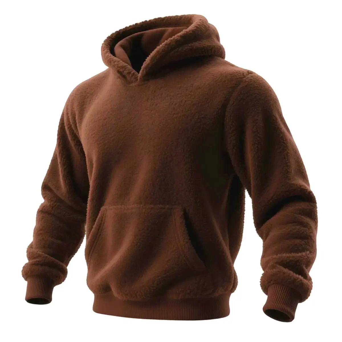 Solid Color Fleece-lined Unisex Hoodie