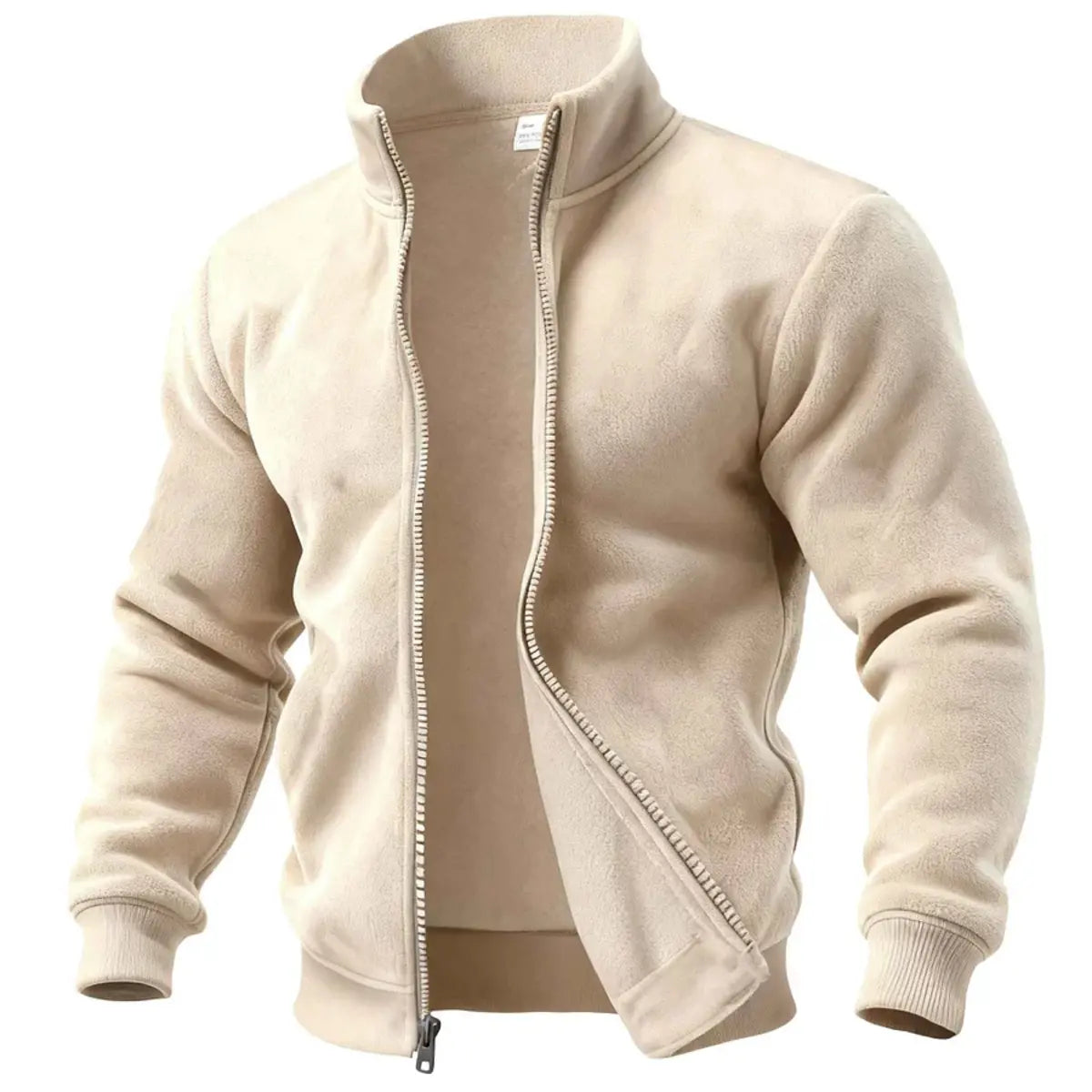 Fleece-Lined Thickened Winter Warm Men's Zipper Jacket