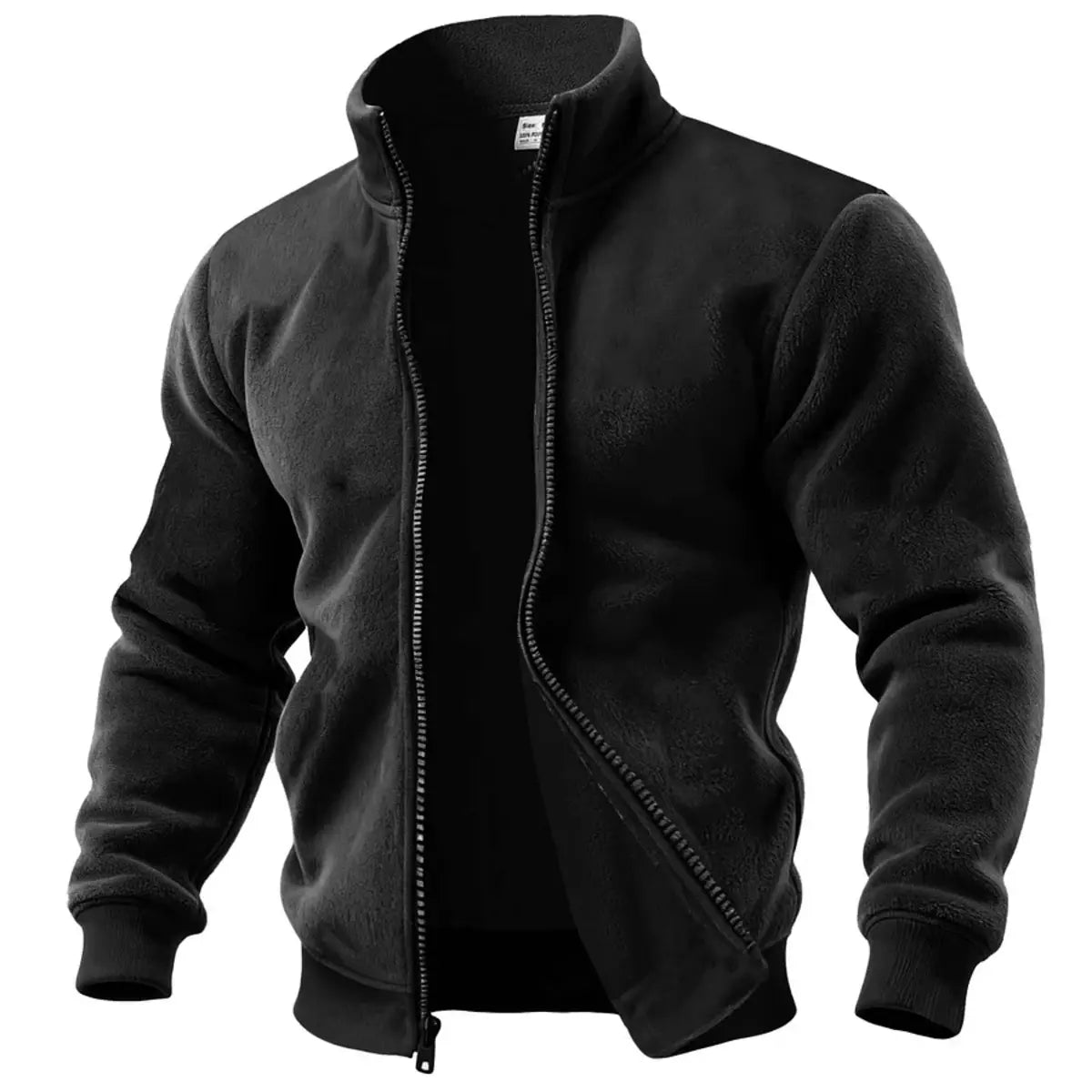 Fleece-Lined Thickened Winter Warm Men's Zipper Jacket