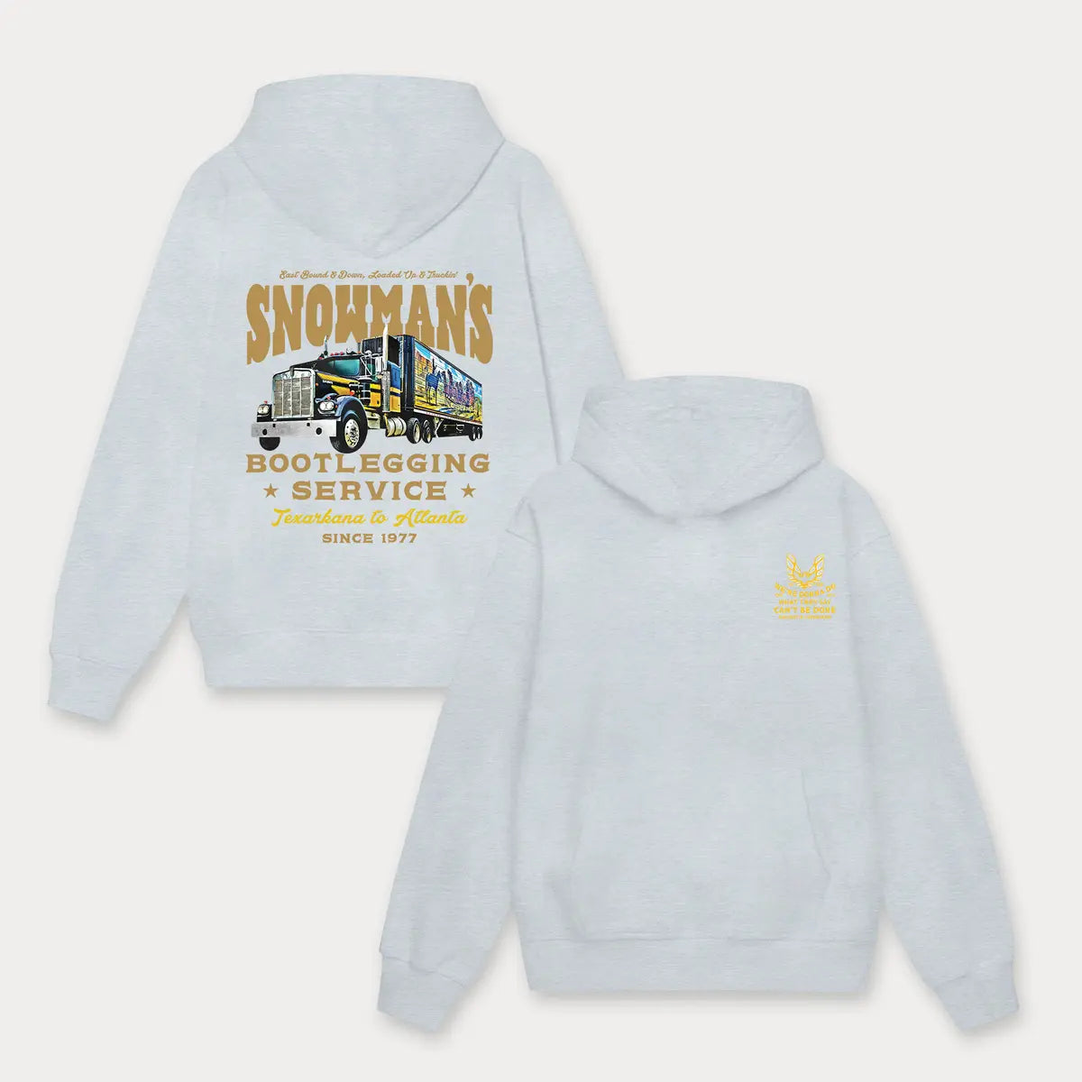 Snowman's Bootlegging Service Printed Fleece-lined Unisex Hoodie