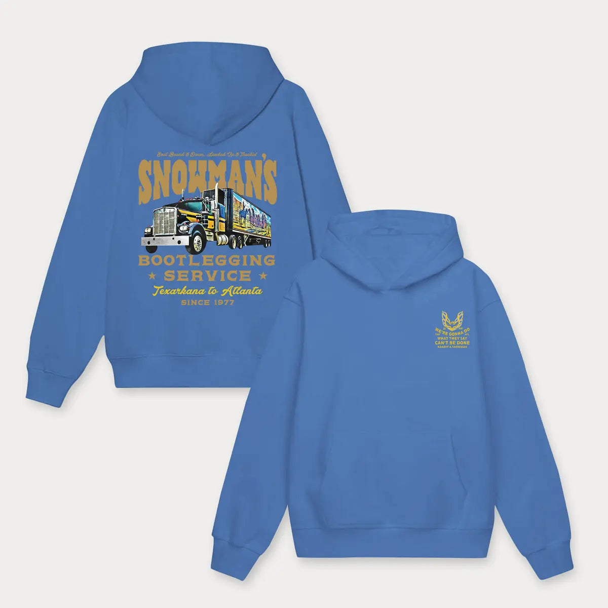 Snowman's Bootlegging Service Printed Fleece-lined Unisex Hoodie