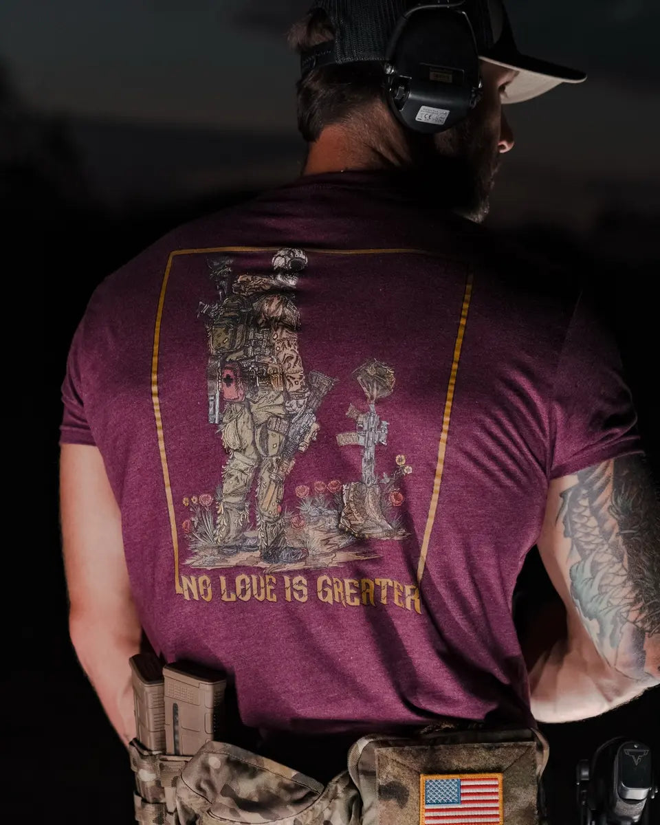 No Love Is Greater Printed Oversized Unisex T-shirts