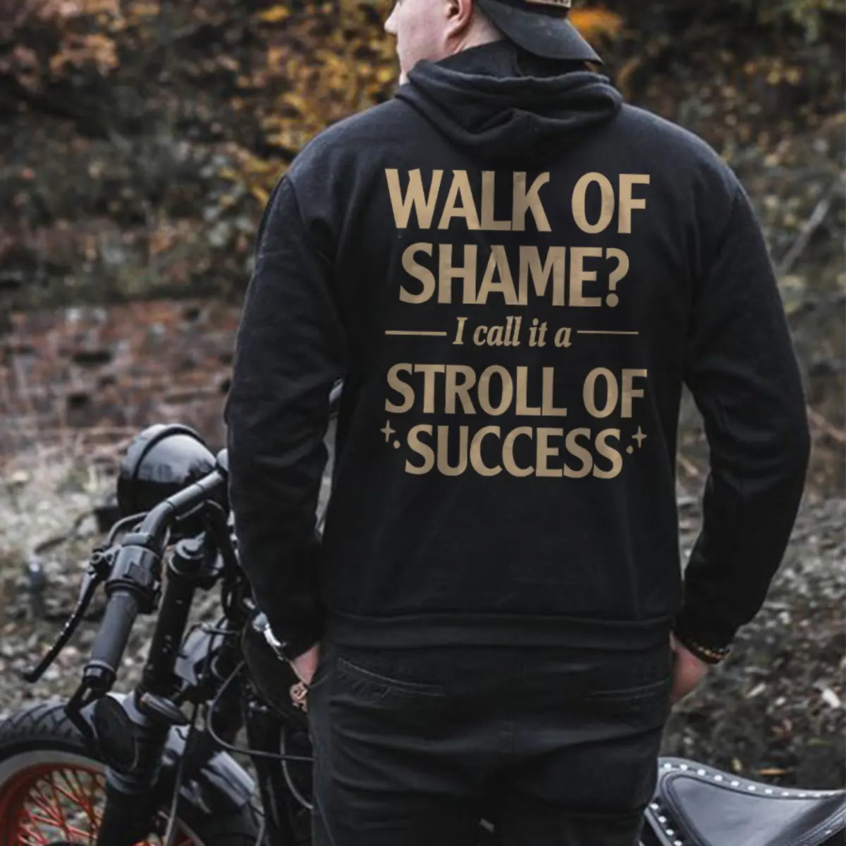 Walk Of Shame? I Call It A Stroll Of Success Printed Fleece-lined Unisex Hoodie