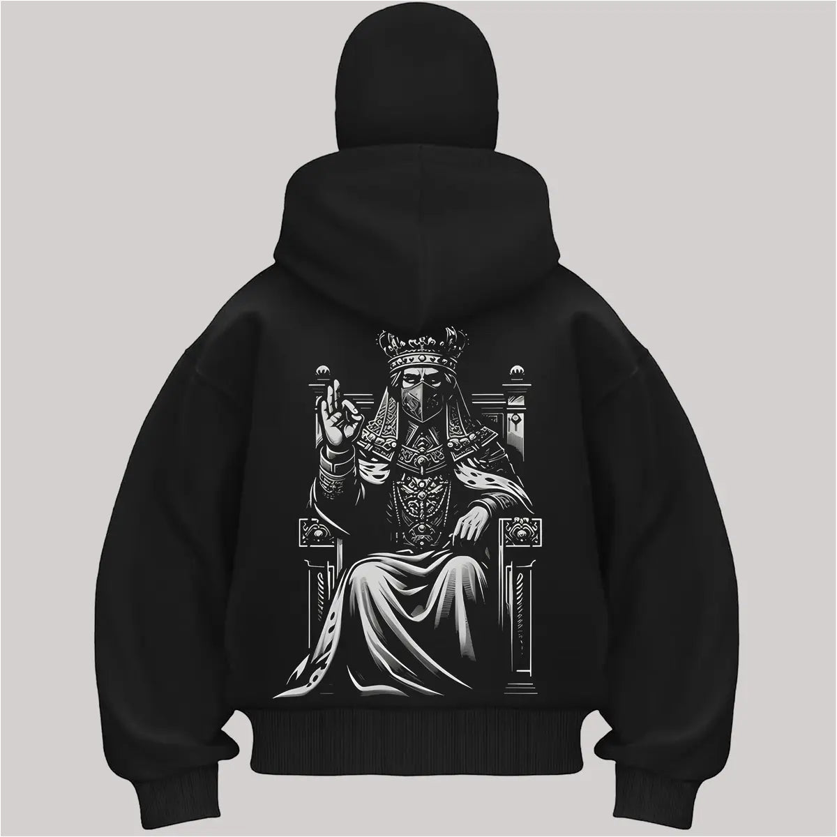 King Baldwin IV of Jerusalem Printed Zippered Double Hooded Unisex Sports Cardigan