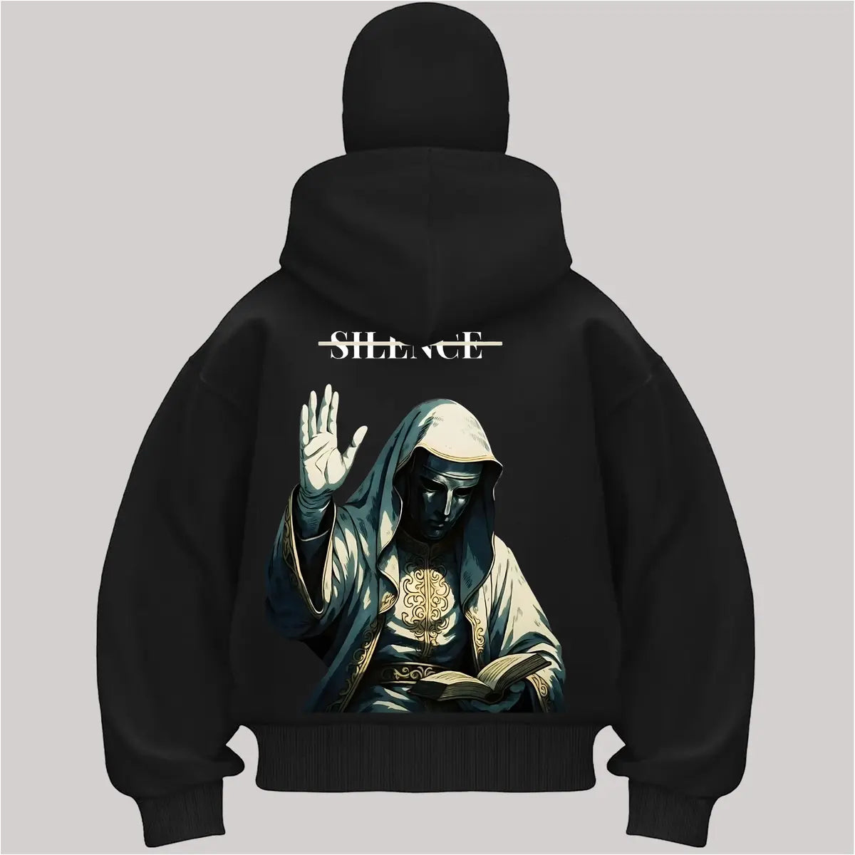 Baldwin IV Printed Zippered Double Hooded Unisex Sports Cardigan