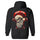 Christmas Santa Skull Merry Xmas Printed Fleece-lined Unisex Hoodie
