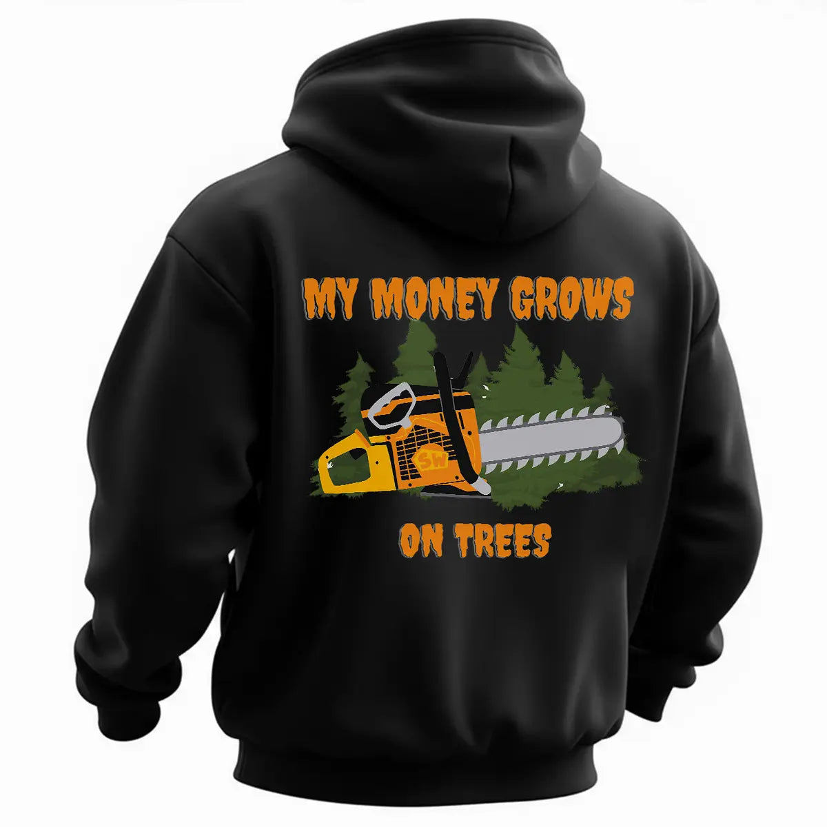 My Money Grows On Trees Printed Fleece-lined Unisex Hoodie
