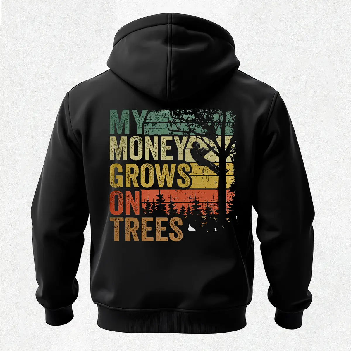 My Money Grows On Trees Printed Fleece-lined Unisex Hoodie Image - 6