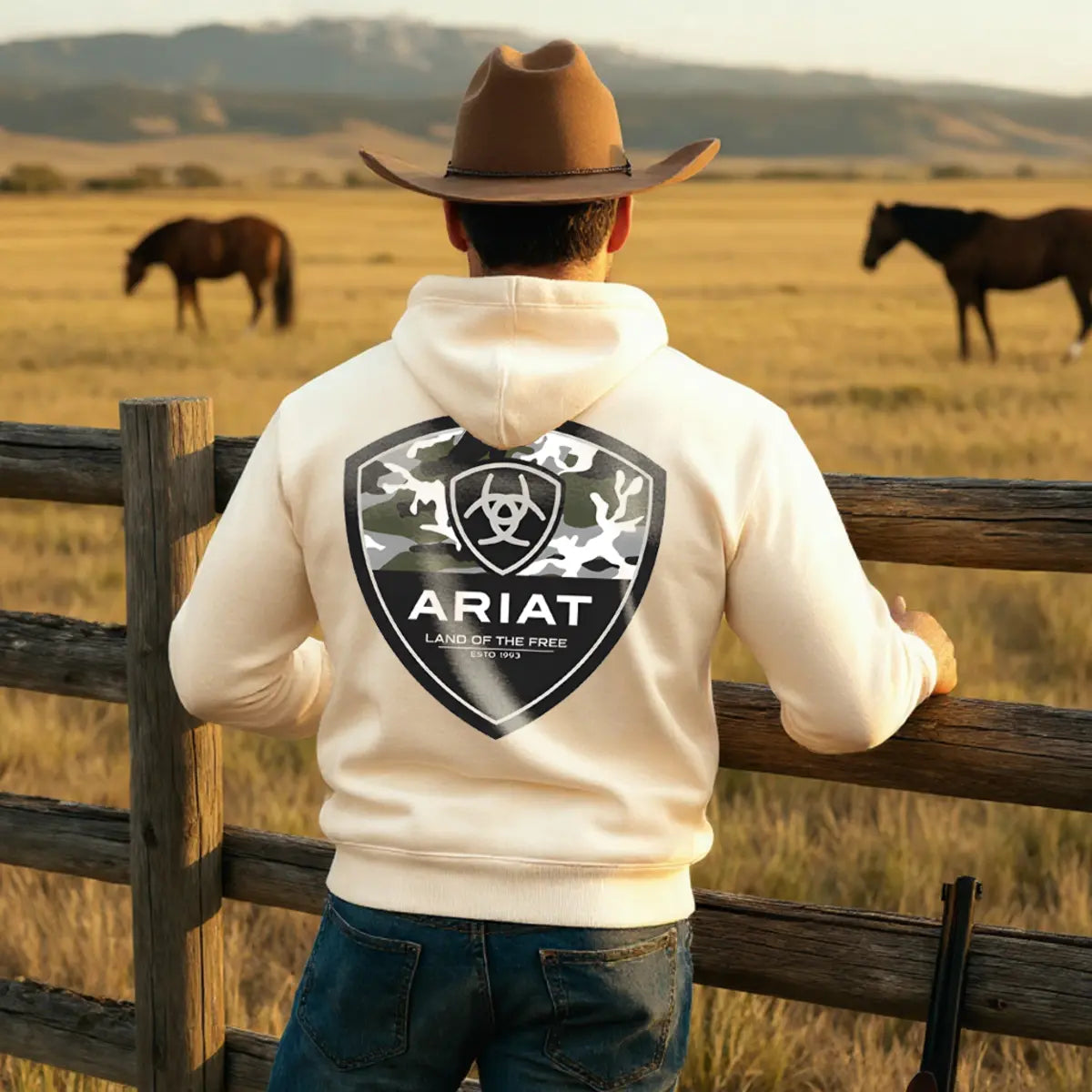 Ariat Camo Corps Printed Fleece-lined Unisex Hoodie