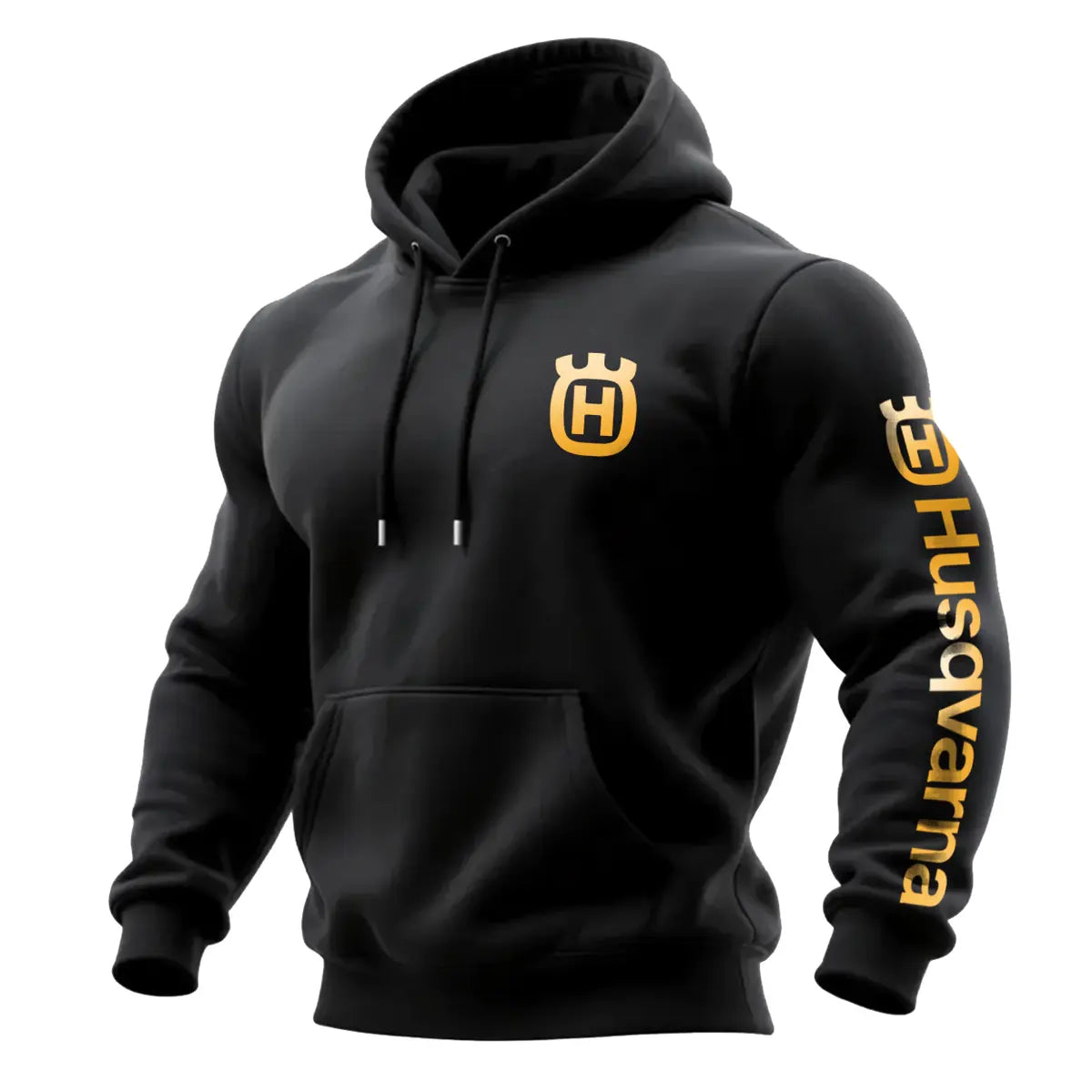 HUSQVARNA skull  Printed Fleece-lined Unisex Hoodie