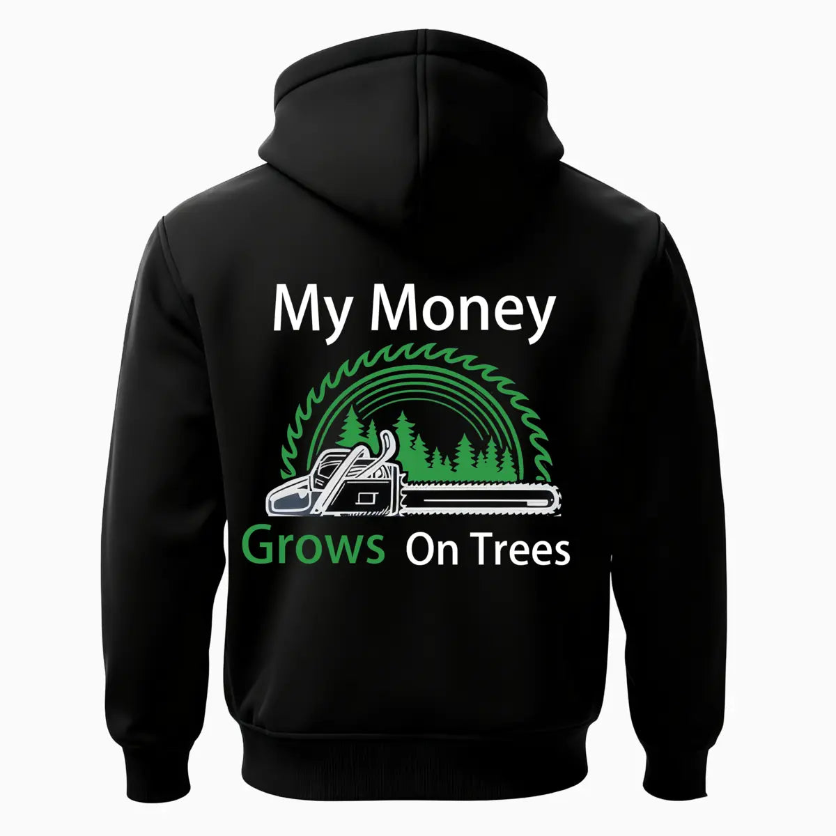 My Money Grows On Trees Printed Fleece-lined Unisex Hoodie