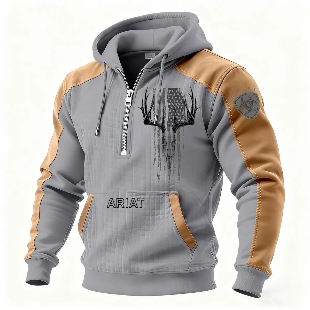 Ariat Printed Fleece-lined Unisex Color-Blocked Hoodie