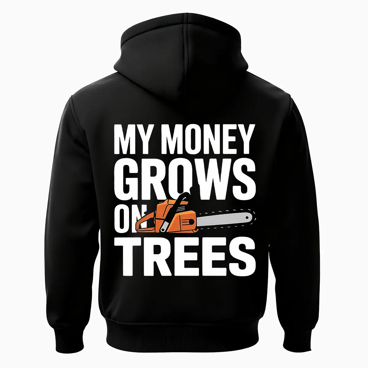 My Money Grows On Trees Printed Fleece-lined Unisex Hoodie