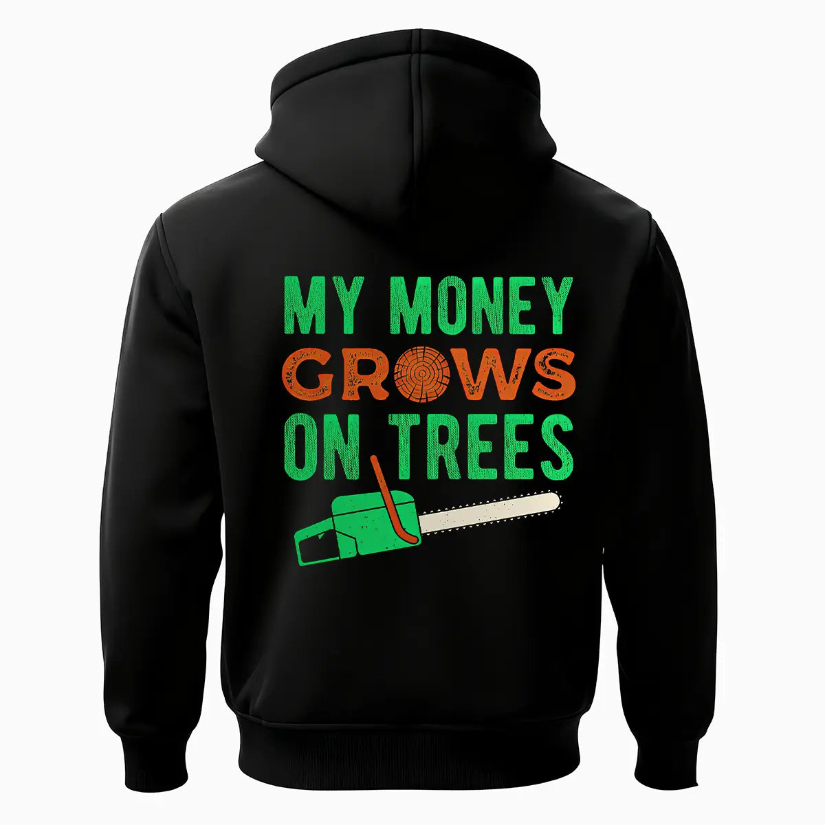 My Money Grows On Trees Printed Fleece-lined Unisex Hoodie