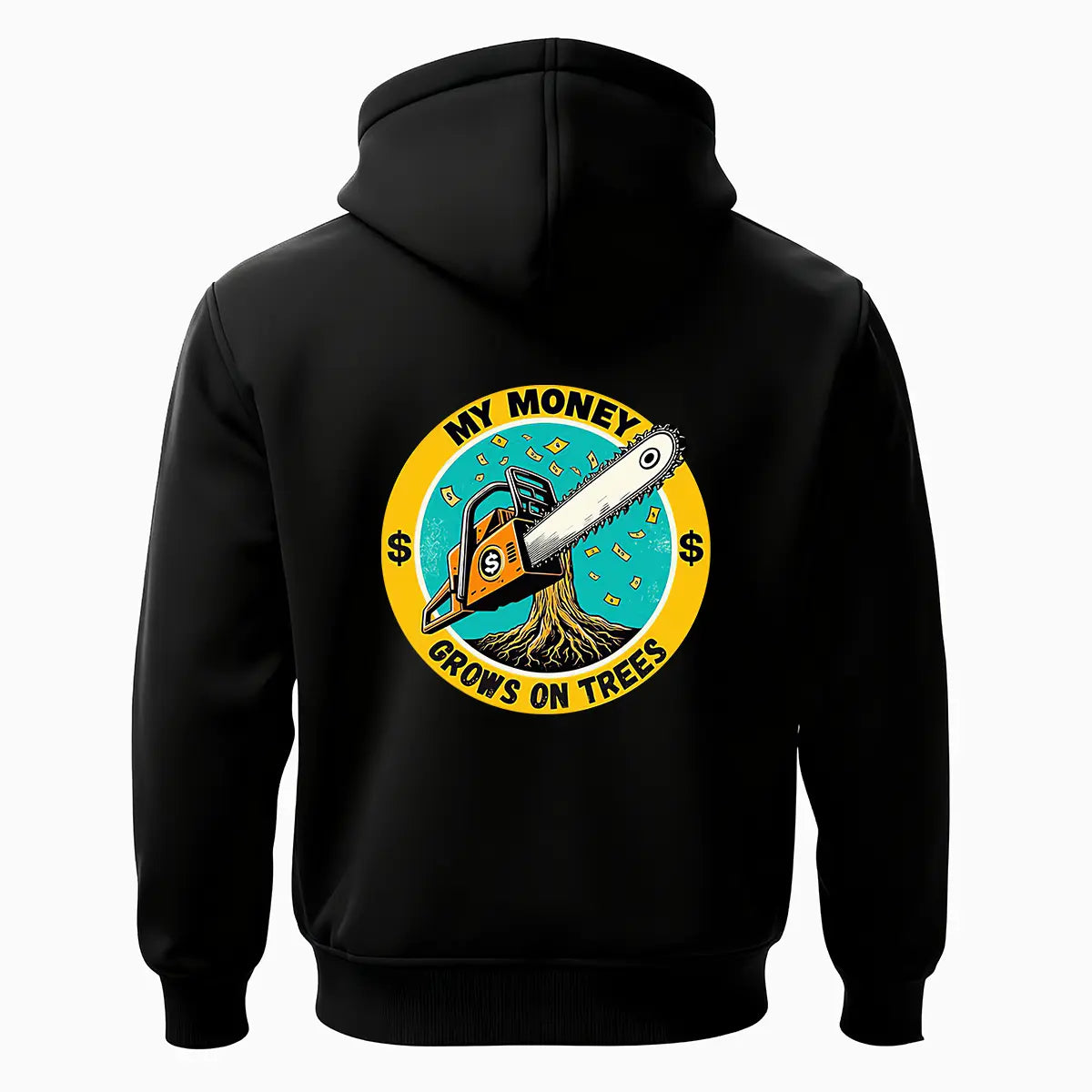 My Money Grows On Trees Printed Fleece-lined Unisex Hoodie