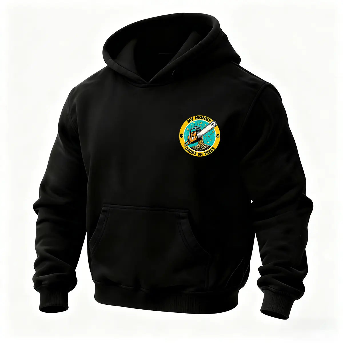 My Money Grows On Trees Printed Fleece-lined Unisex Hoodie